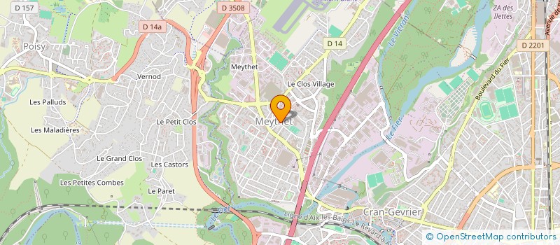 localisation de l'entreprise CLUB ALPIN FRANCAIS DE MEYTHET à ANNECY