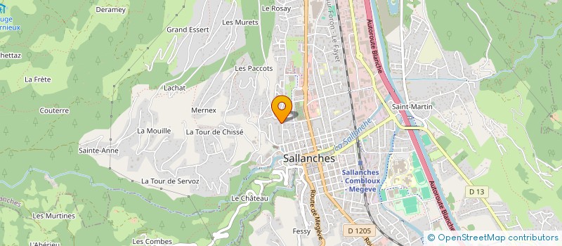 localisation de l'entreprise CLUB ALPIN FRANCAIS DE SALLANCHES  SALLANCHES
