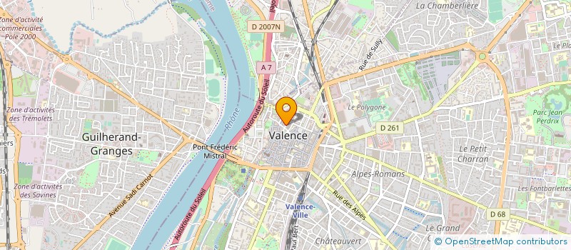 localisation de l'entreprise CLUB ALPIN FRANCAIS DE VALENCE  VALENCE