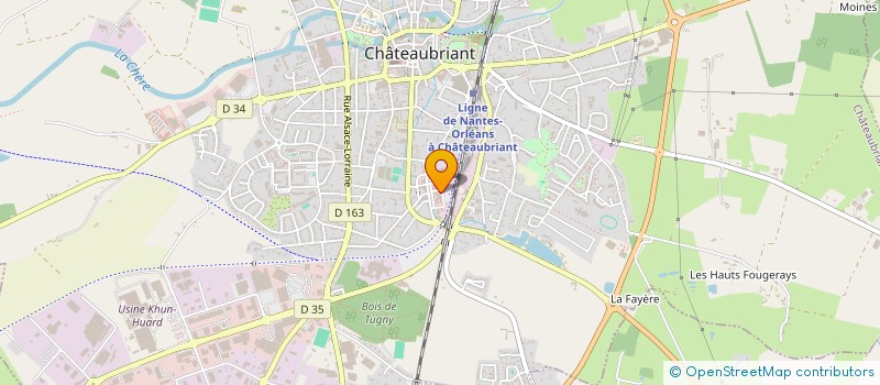 localisation de l'entreprise CLUB ALPIN FRANCAIS DU PAYS DE LA MEE  CHATEAUBRIANT