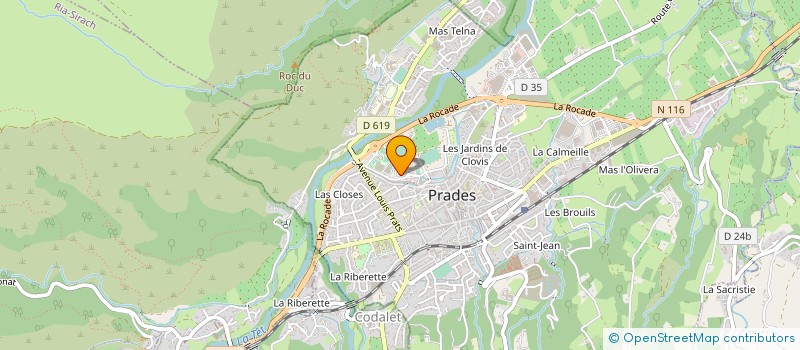 localisation de l'entreprise CLUB ALPIN FRANCAIS PRADES - CANIGO  PRADES