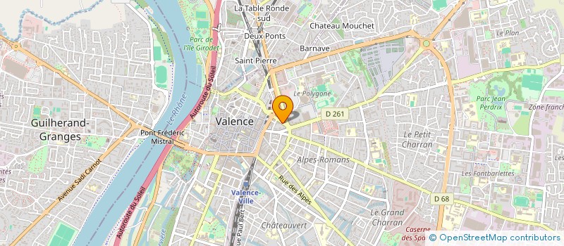 localisation de l'entreprise CLUB AMATEUR D'OENOLOGIE DE VALENCE - CAOV  VALENCE