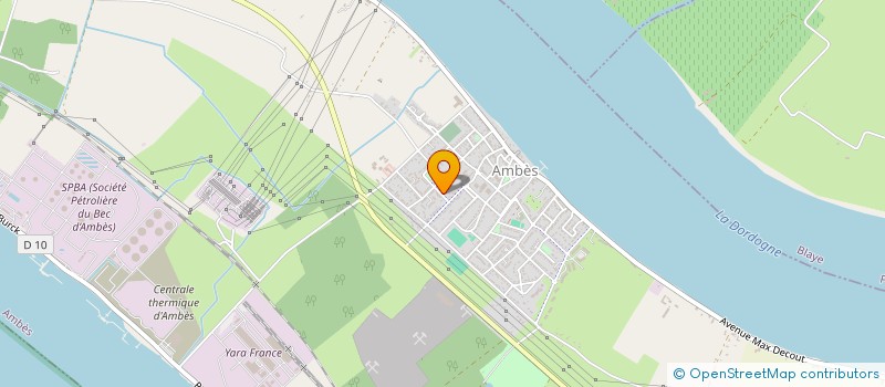 localisation de l'entreprise CLUB AMBESIEN DE PETANQUE  AMBES