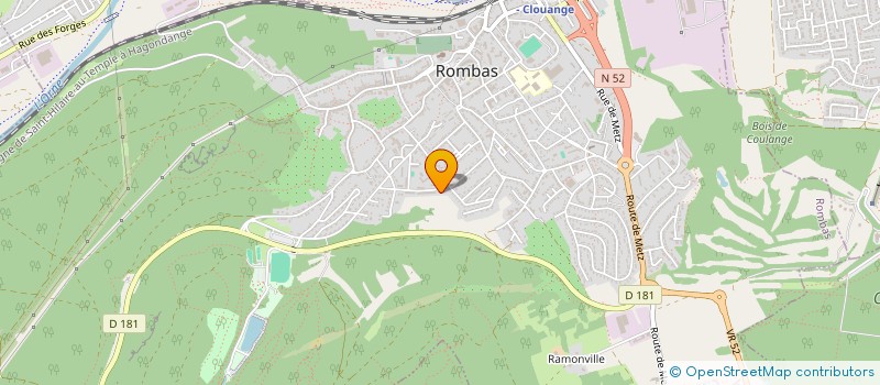 localisation de l'entreprise CLUB AMBIANCE ROMBAS à ROMBAS