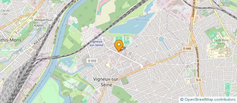 localisation de l'entreprise CLUB AMBROISE CROIZAT à VIGNEUX-SUR-SEINE