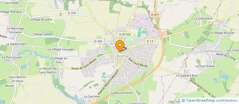 localisation de l'entreprise CLUB AMIS DU CAMPING VANLEE  BREHAL