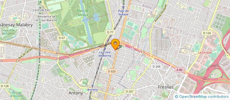 localisation de l'entreprise CLUB AMITIE CROIX DE BERNY à ANTONY