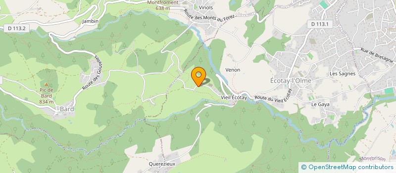 localisation de l'entreprise CLUB AMITIE D'ECOTAY-L'OLME  ECOTAY L'OLME