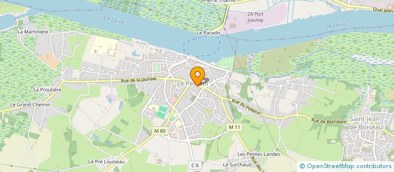 localisation de l'entreprise CLUB AMITIE DES AINES  LE PELLERIN