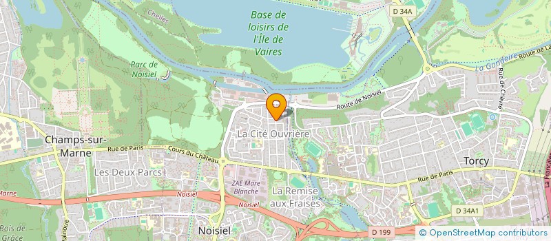 localisation de l'entreprise CLUB AMITIE DES SENIORS DE NOISIEL  NOISIEL