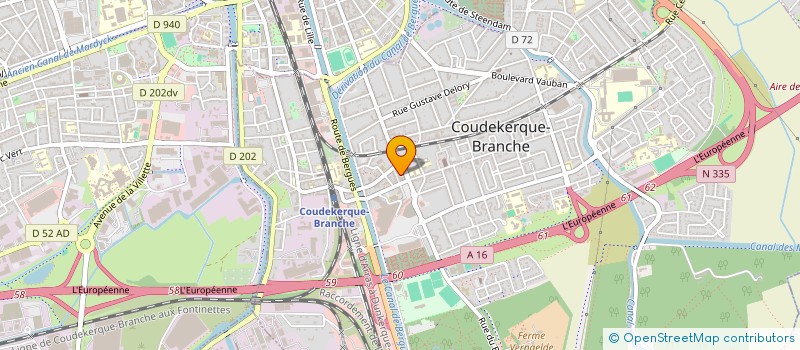 localisation de l'entreprise CLUB AMITIE ENTRAIDE  COUDEKERQUE-BRANCHE