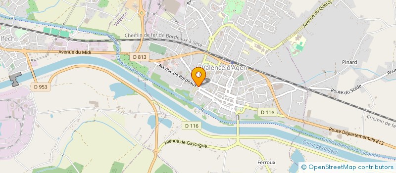 localisation de l'entreprise CLUB AMITIE ET BONNE HUMEUR à VALENCE