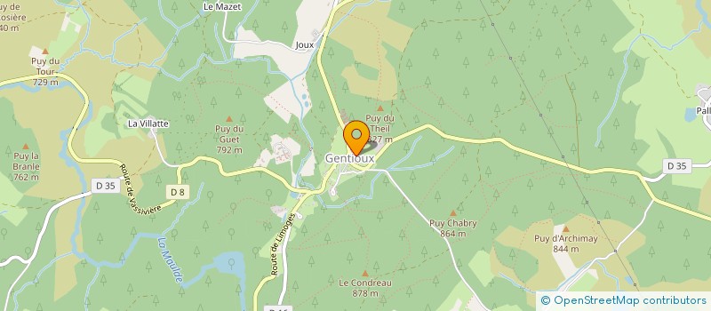 localisation de l'entreprise CLUB AMITIE GENTIOUX PIGEROLLES à GENTIOUX-PIGEROLLES