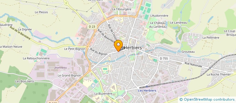 localisation de l'entreprise CLUB AMITIE HERBRETAIS à LES HERBIERS