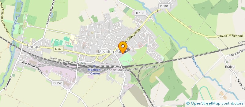 localisation de l'entreprise CLUB AMITIE TOUJOURS  MEZIDON VALLEE D'AUGE