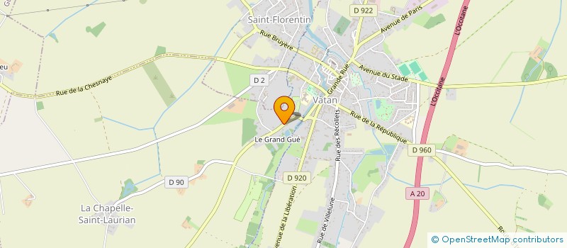 localisation de l'entreprise CLUB AMITIE VATANAIS à LA CHAPELLE-SAINT-LAURIAN