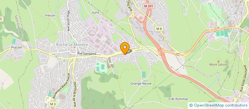 localisation de l'entreprise CLUB AMITIES ET LOISIRS à ROCHE-LA-MOLIERE
