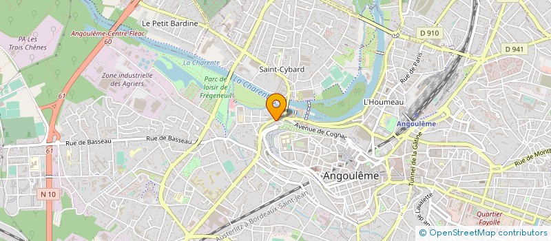localisation de l'entreprise CLUB ANGOUMOIS BOXE FRANCAISE à ANGOULEME