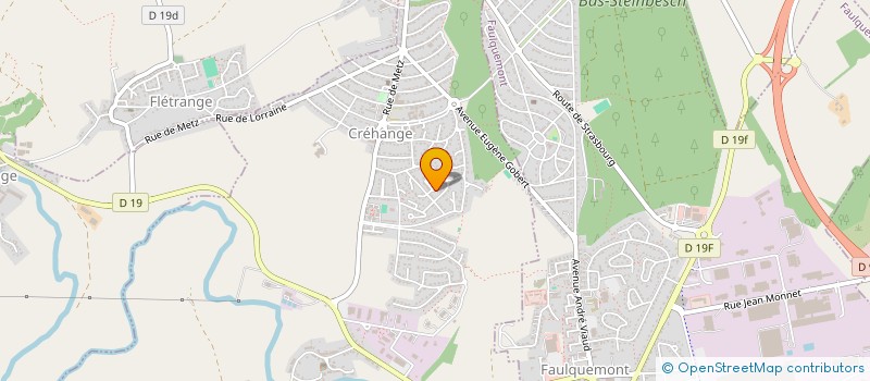 localisation de l'entreprise CLUB AQUARIOPHILE DE CREHANGE-FAULQUEMONT  CREHANGE