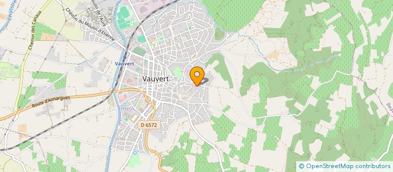 localisation de l'entreprise CLUB AQUATIQUE VAUVERDOIS  VAUVERT