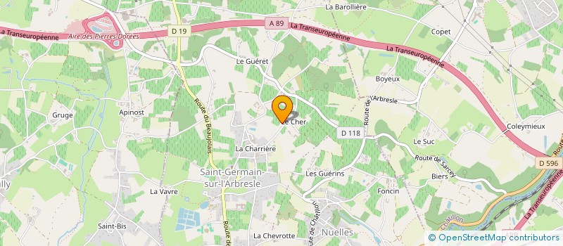 localisation de l'entreprise CLUB ARBRESLOIS VEHICULES D'EPOQUE (CAVE)  SAINT-GERMAIN-NUELLES