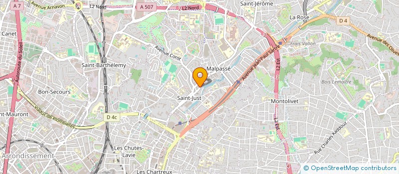 localisation de l'entreprise CLUB ARTISTIQUE UPSTARS  MARSEILLE