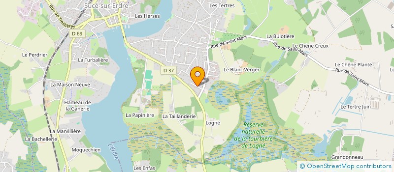 localisation de l'entreprise CLUB ASSOCIATIF SUCEEN  SUCE-SUR-ERDRE