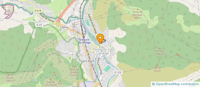 localisation de l'entreprise CLUB ASTREE à TARASCON-SUR-ARIEGE