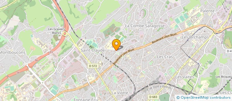 localisation de l'entreprise CLUB ATELIER DE RELIURE D'ART  BESANCON