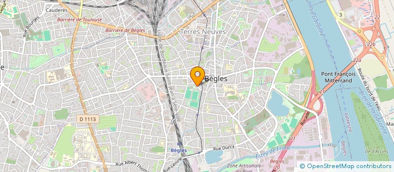 localisation de l'entreprise CLUB ATHLETIQUE BEGLES BORDEAUX à BEGLES