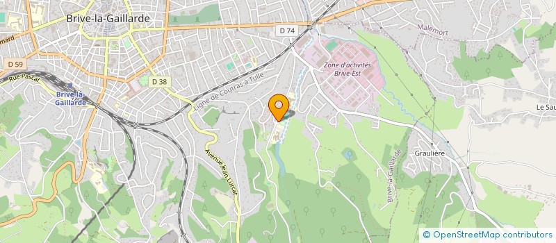 localisation de l'entreprise CLUB ATHLETIQUE BRIVE CORREZE VOLLEY  BRIVE-LA-GAILLARDE