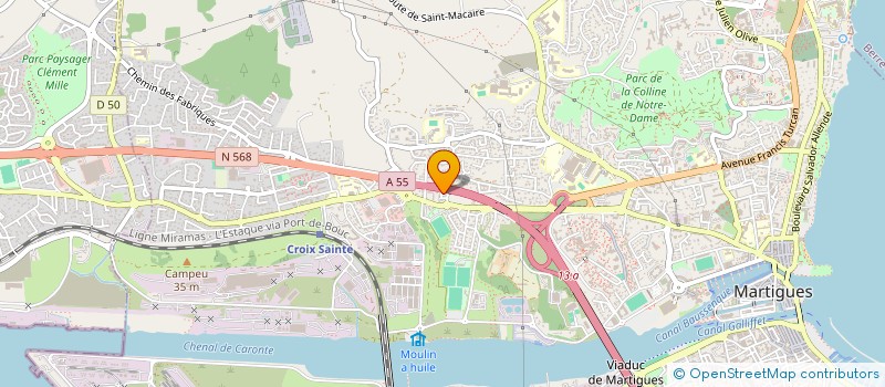 localisation de l'entreprise CLUB ATHLETIQUE CROIX SAINTE  MARTIGUES