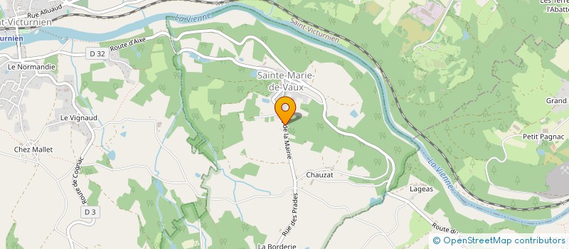 localisation de l'entreprise CLUB ATHLETIQUE DE SAINT-VICTURNIEN FOOTBALL  SAINT-VICTURNIEN