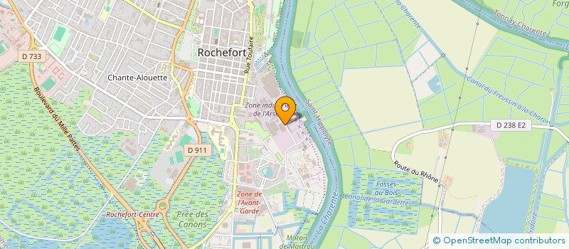 localisation de l'entreprise CLUB ATHLETIQUE DE SOCEA ROCHEFORT  ROCHEFORT