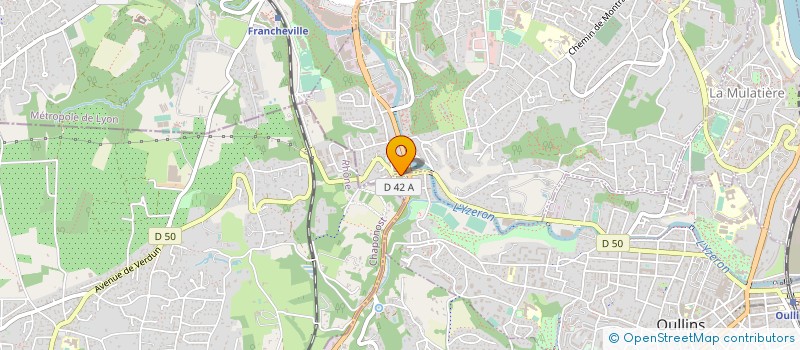 localisation de l'entreprise CLUB ATHLETIQUE ET SPORTIF DES CHEMINOTS OULLINS LYON - FOOTBALL (CASCOL-FOOTBALL) à OULLINS-PIERRE-BENITE