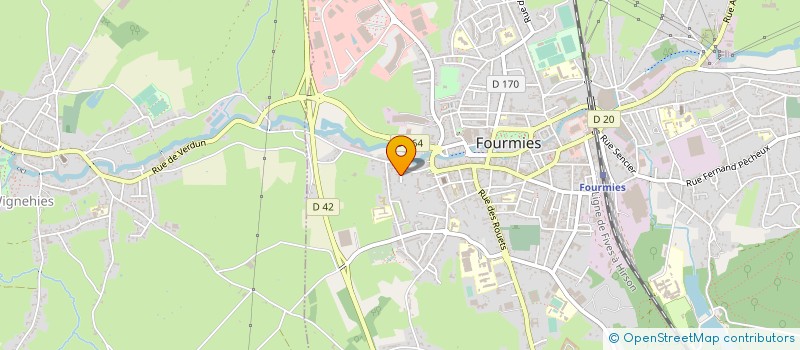 localisation de l'entreprise CLUB ATHLETIQUE FOURMISIEN à FOURMIES