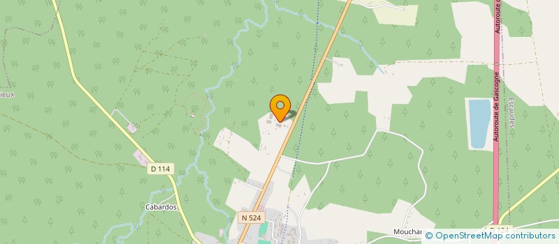 localisation de l'entreprise CLUB ATHLETIQUE GRIGNOLAIS RUGBY  LERM-ET-MUSSET