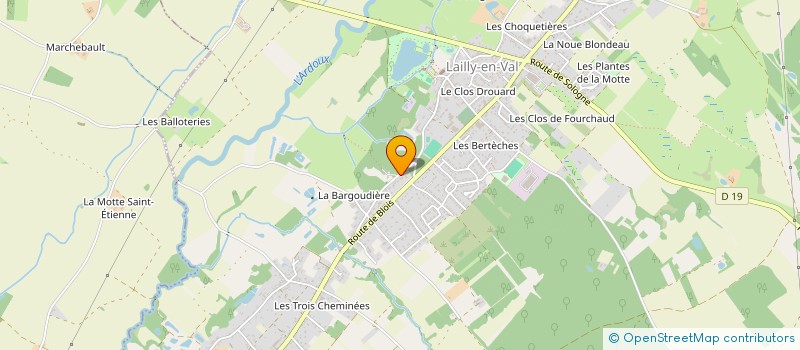 localisation de l'entreprise CLUB ATHLETIQUE LAILLY EN VAL à LAILLY-EN-VAL