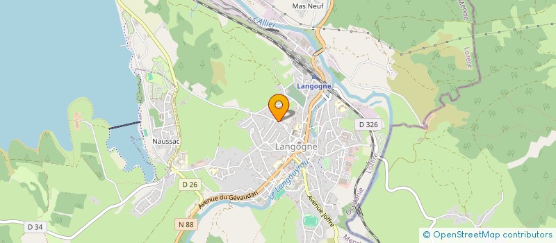 localisation de l'entreprise CLUB ATHLETIQUE LANGONAIS  LANGOGNE