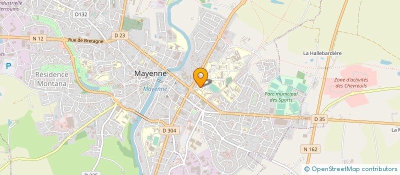 localisation de l'entreprise CLUB ATHLETIQUE MAYENNAIS TENNIS DE TABLE  MAYENNE