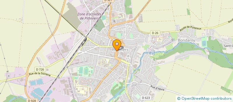 localisation de l'entreprise CLUB ATHLETIQUE PITHIVERIEN à PITHIVIERS