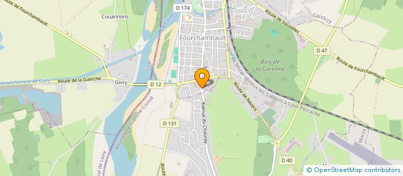 localisation de l'entreprise CLUB ATHLETIQUE SCOLAIRE DE FOURCHAMBAULT  FOURCHAMBAULT