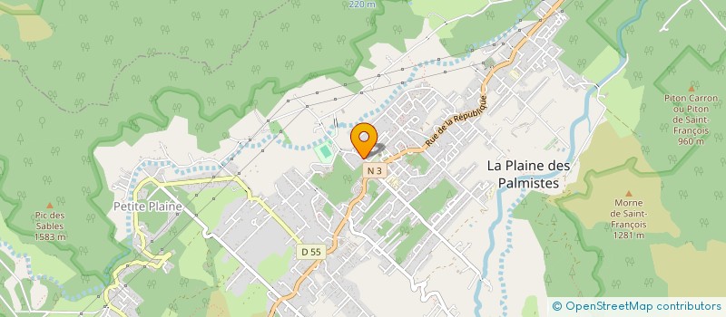 localisation de l'entreprise CLUB ATHLETISME PLAINE DES PALMISTES à LA PLAINE-DES-PALMISTES