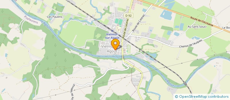 localisation de l'entreprise CLUB ATHLETISME VIELMUROIS  VIELMUR-SUR-AGOUT