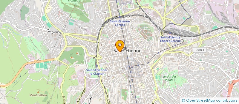 localisation de l'entreprise CLUB ATLETIQUE VOLLEY BALL à SAINT-ETIENNE