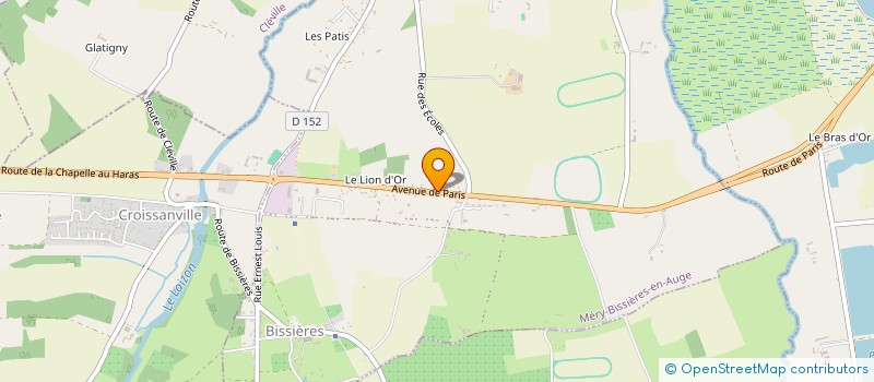 localisation de l'entreprise CLUB ATTITUDE  MERY-BISSIERES-EN-AUGE