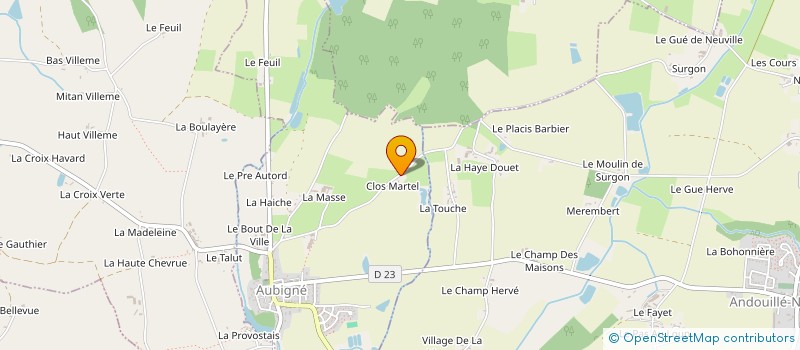 localisation de l'entreprise CLUB AUBINOIS DES RETRAITES  AUBIGNE