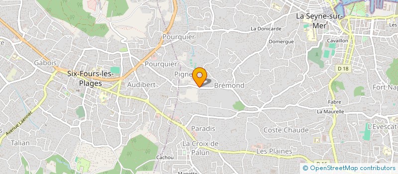 localisation de l'entreprise CLUB AUTO RETRO SEYNOIS ( C.A.R.S.)  LA SEYNE-SUR-MER