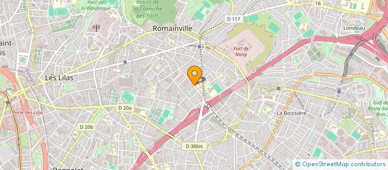 localisation de l'entreprise CLUB AUTO ROMAINVILLE à ROMAINVILLE