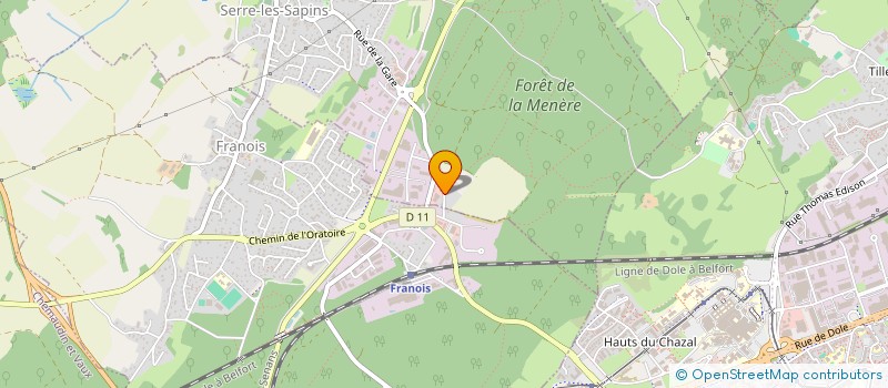 localisation de l'entreprise CLUB AUTOMOBILE BISONTIN (CAB)  SERRE-LES-SAPINS